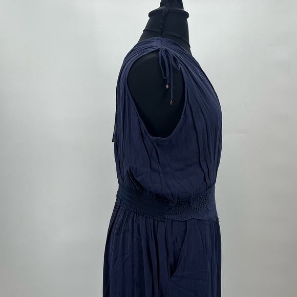 Wit and Wisdom Women’s Navy Blue, Lace Middle Jumpsuit - Picture 3 of 4